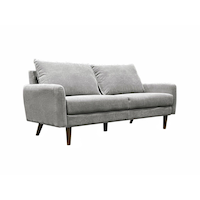 Brassex Sophia 3 Seater Sofa, Dark Grey