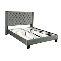 Brassex Molimo Platform Bed Front_Three_Fourths_Angled_Right