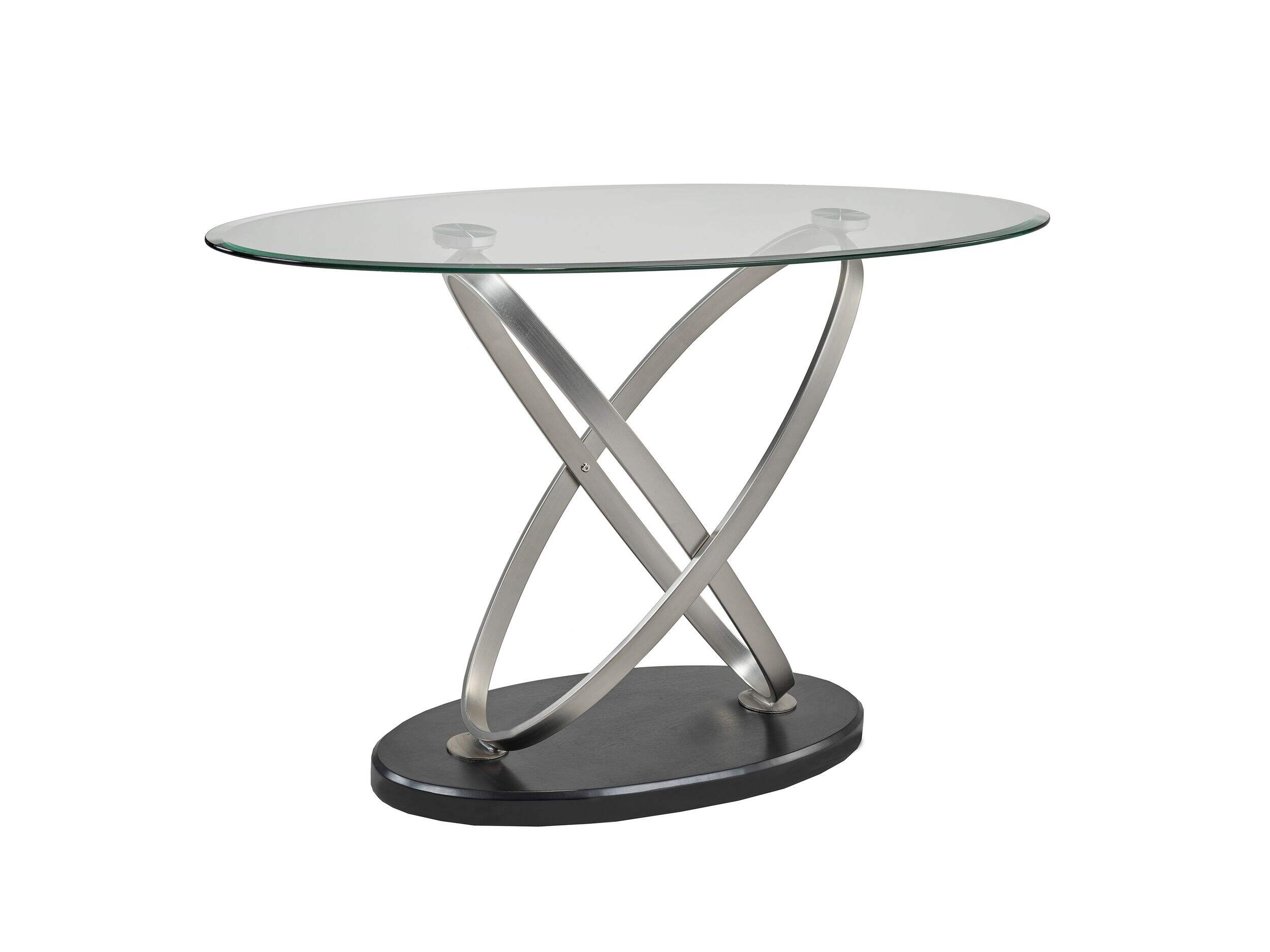 Table de sofa Brassex Kona, argenté/noir Front_Three_Fourths_Angled_Right