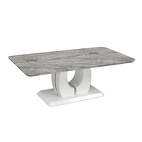 Brassex Walden Accent Coffee Table, Grey Front_Three_Fourths_Angled_Right