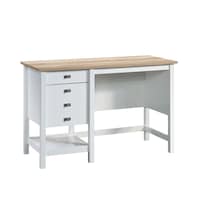 Sauder Cottage Road Single Pedestal Desk with Storage Front_Three_Fourths_Angled_Right
