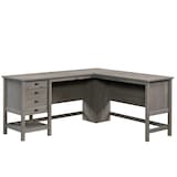 Bureau de travail en L avec rangement pour bureau à domicile Sauder Cottage Road Front_Elevated