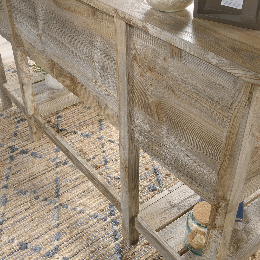 Sauder Granite Home Office Trace Desk with Storage, Rustic Cedar