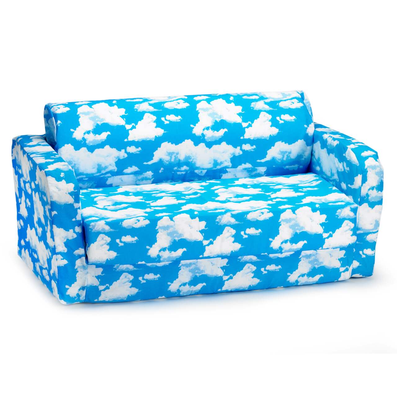 Kids fold out couch shop with sleeping bag