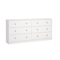 Tvilum Portland 6-Drawer Dresser Front_Three_Fourths_Angled_Right