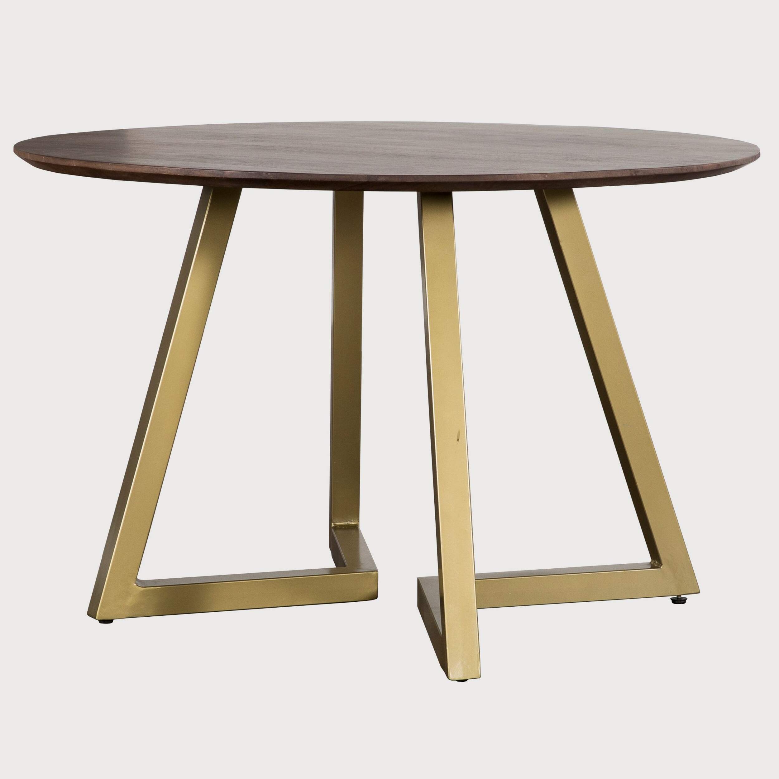 Table à dîner en bois de manguier ronde Primo Jade, 4 à 6&nbsp;personnes, 47&nbsp;po Front_Elevated