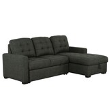 Primo Aimee Tufted Sectional Sofa-Bed with Storage, Right Front_Three_Fourths_Angled_Right
