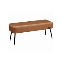 Songmics Home EKHO Collection Bench, Carmel Brown Front_Angled_Right
