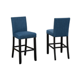 Brassex Alex Blue Counter/Bar Stool with Back Rest, 2-pc Composite_or_Mixed