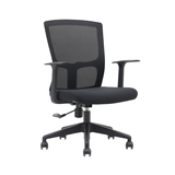 Brassex Hughes Adjustable Black Swivel Office/Desk Chair Front_Angled_Right
