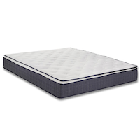 Matelas en mousse en gel avec ressorts ensachés dans une boîte Brassex Cilia, lit simple Front_Angled_Right