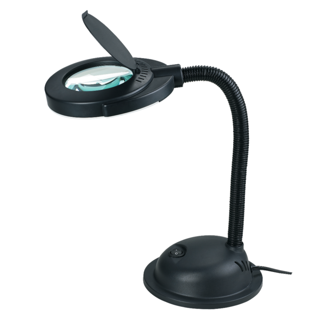 NOMA LED Desk Lamp & Magnifier, 20in, Black Canadian Tire