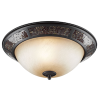 Mosaic Flush Mount Light Fixture