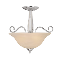 For Living Semi-Flush Mount, 3-light