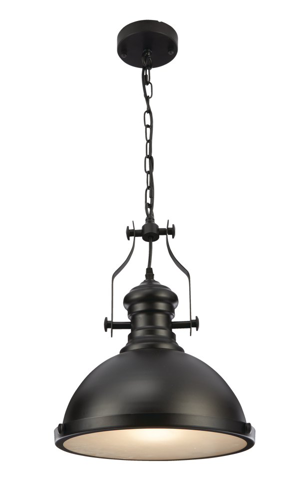 CANVAS Jaxton Industrial Ceiling Pendant Light Fixture, Black Metal  Canadian Tire