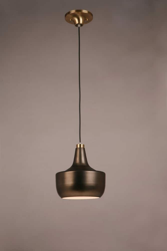 CANVAS Kole Ceiling Pendant Light Fixture, Gold & Pewter Plated ...