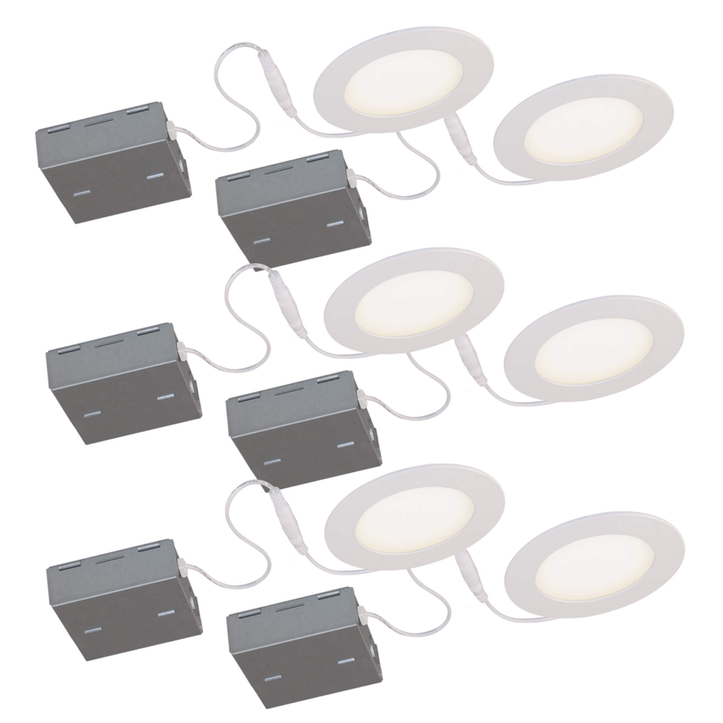 BAZZ Cool White Recessed Lights, 4in, 6pk Canadian Tire