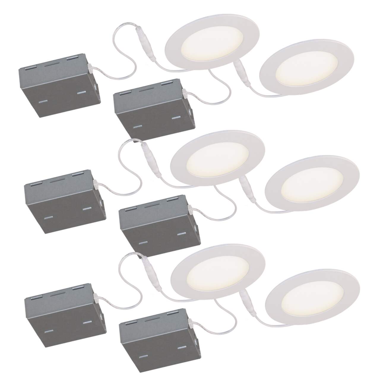 BAZZ Cool White Recessed Lights 4 in 6 pk Canadian Tire