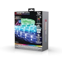 Monster Illuminessence Smart LED Outdoor Light Strip, 10-m Front_Three_Fourths_Angled_Left