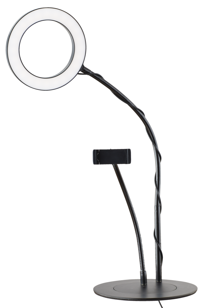 Mobifoto Mobilite 6-in LED Ring Light with Desk Tripod & Phone