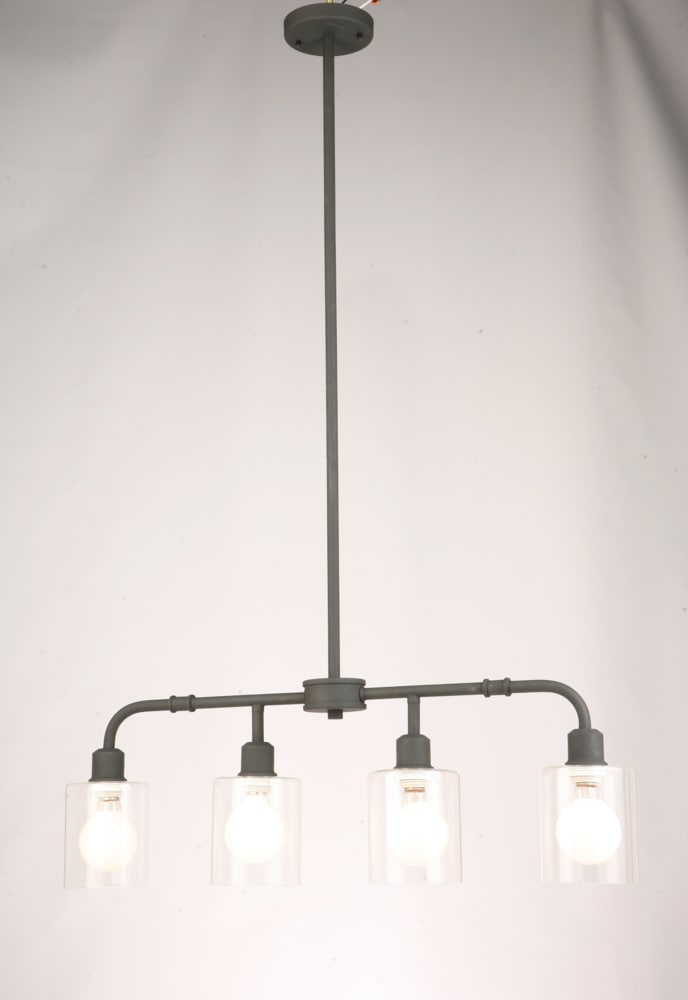 CANVAS Arwen 4Light Clear Glass Shade Ceiling Pendant Light Fixture