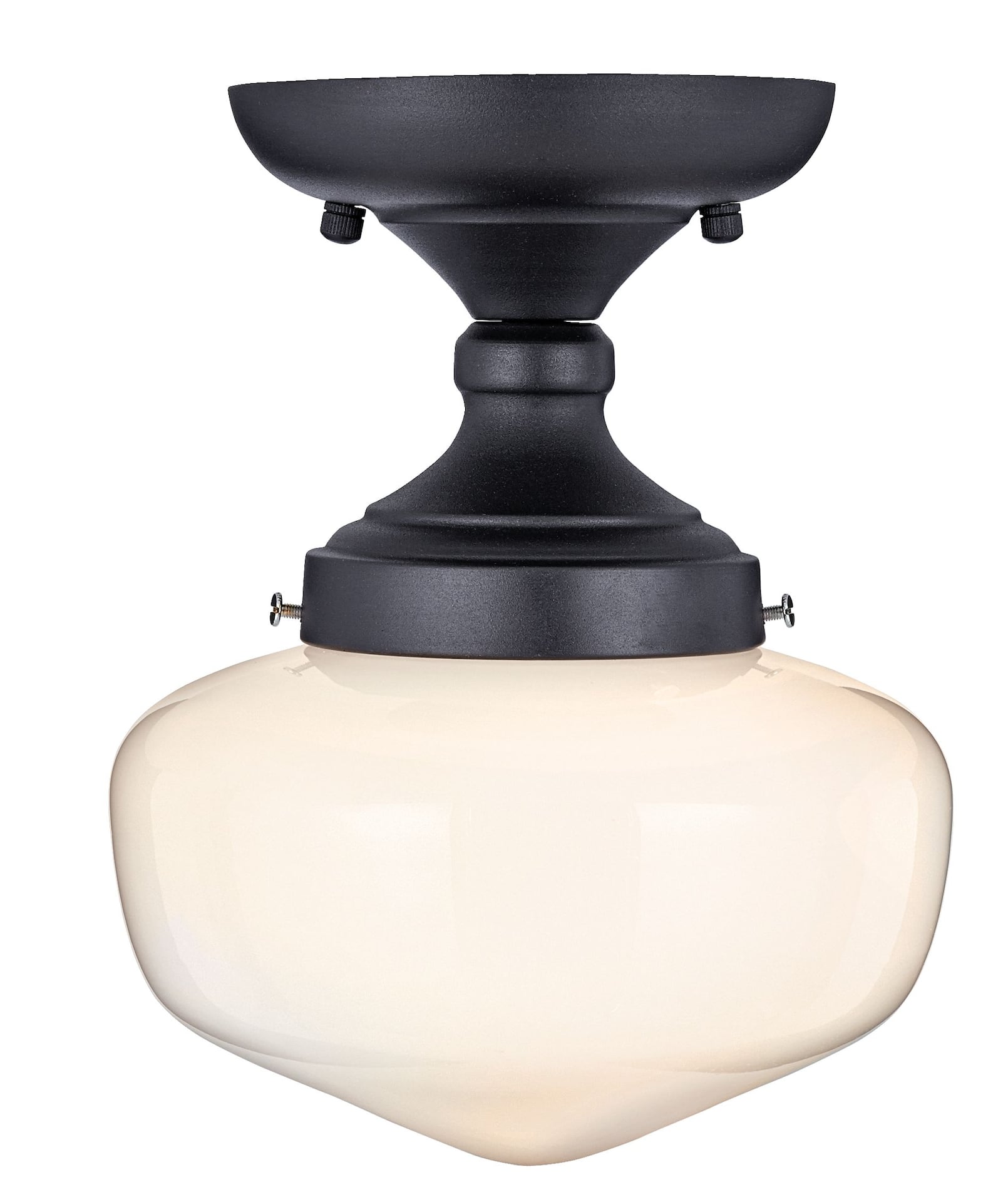 CANVAS Olive Frosted Glass Shade Flush Mount Ceiling Light Fixture