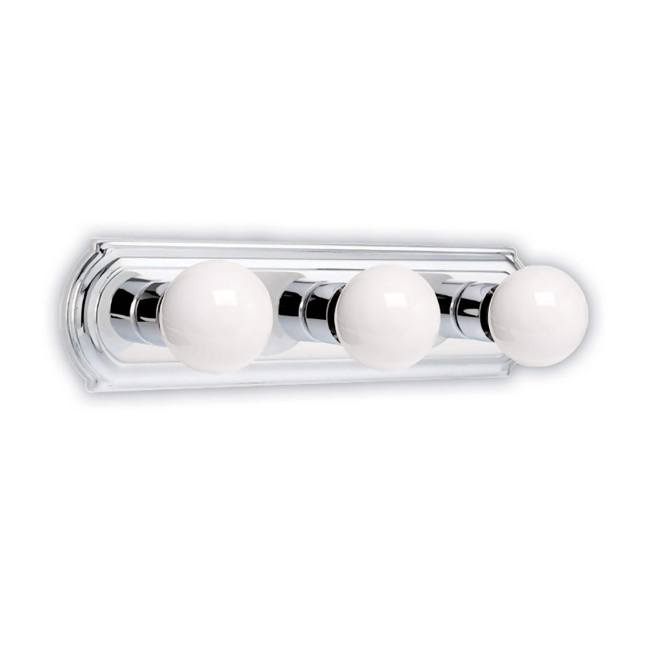 For Living 3-Light Curved Bar Vanity Light Fixture, 18-in, Chrome Front_Angled_Right