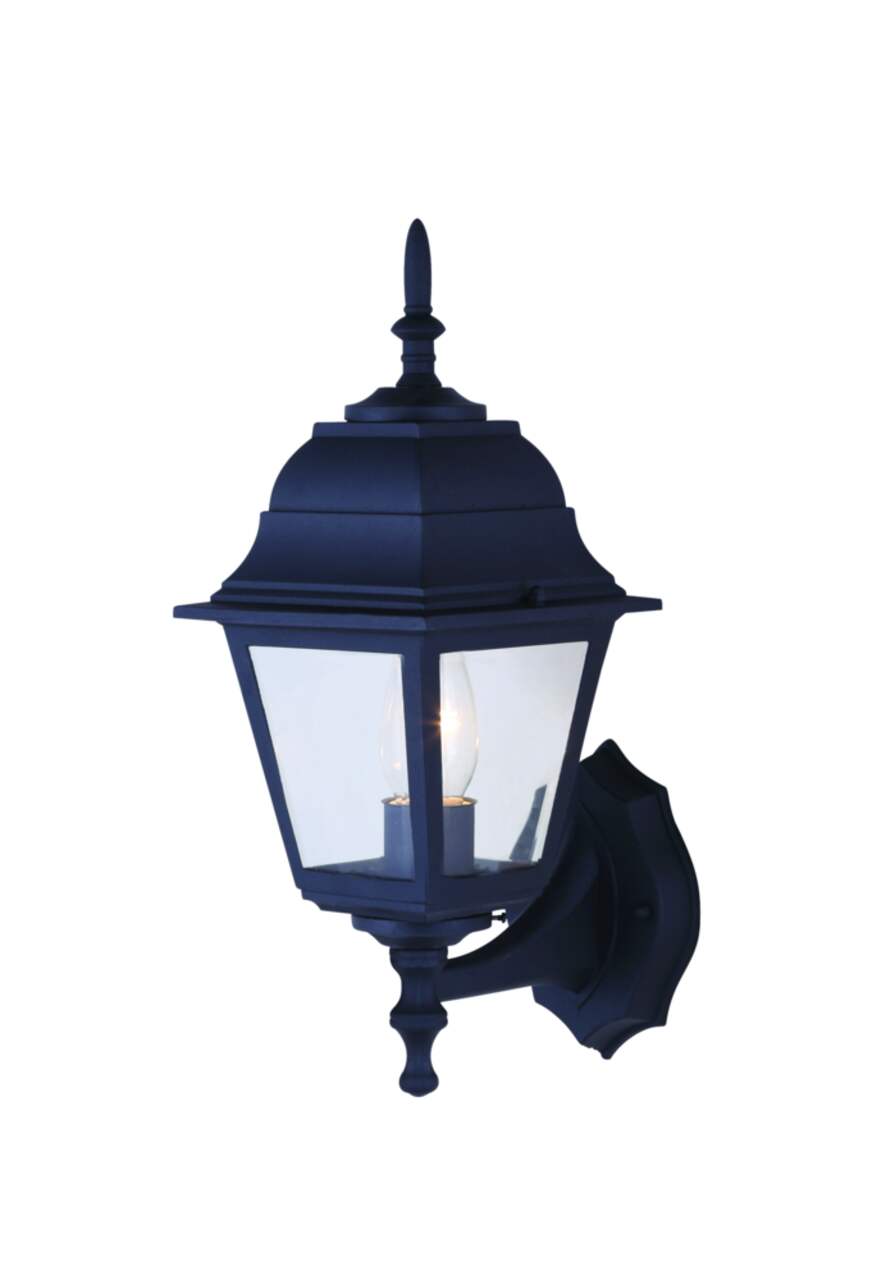 NOMA 2 in 1 Clear Glass Outdoor Wall Light Weather Resistant Black White