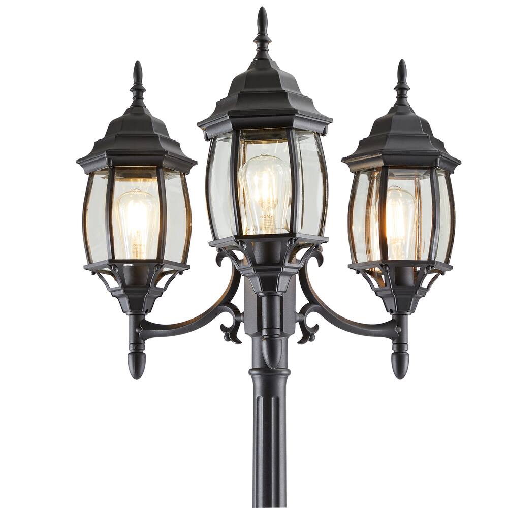 NOMA Triple-Head Outdoor Lamp Post Lantern, Weather-Resistant, Assorted  Colours Canadian Tire