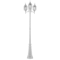 NOMA Triple-Head Outdoor Lamp Post Lantern, Weather-Resistant, Assorted Colours Front_Flat