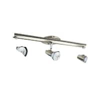 Rail d'éclairage à 3 lampes NOMA Futura, nickel mat/chrome