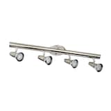NOMA Futura 4-Light Track Light Fixture, Matte Nickel/Chrome Front_Angled_Right