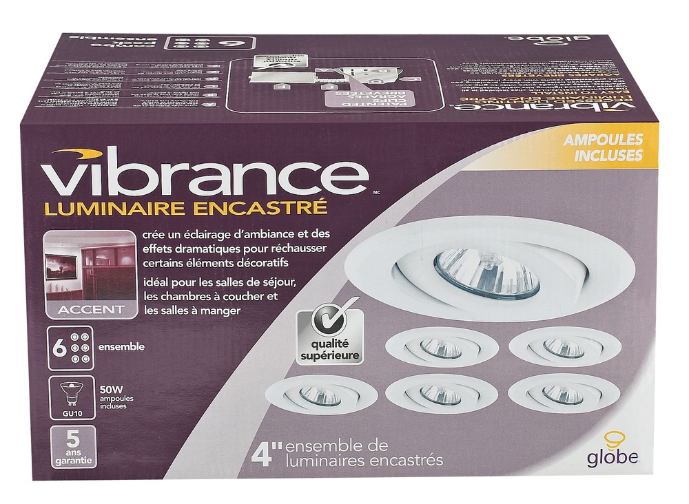 NOMA Recessed Light, White, 4in, 6pk Canadian Tire