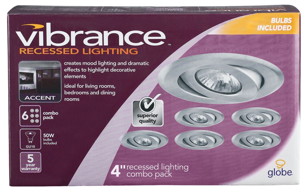 NOMA Recessed Light, Brushed Nickel, 4in, 6pk Canadian Tire