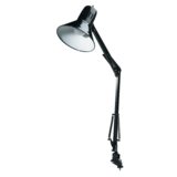 Lampe de bureau NOMA à bras pivotant, 31,5 po, noir Front_Angled_Left