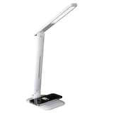 OttLite Folding LED Desk Lamp with Wireless Charging Base, White Front_Three_Fourths_Angled_Right