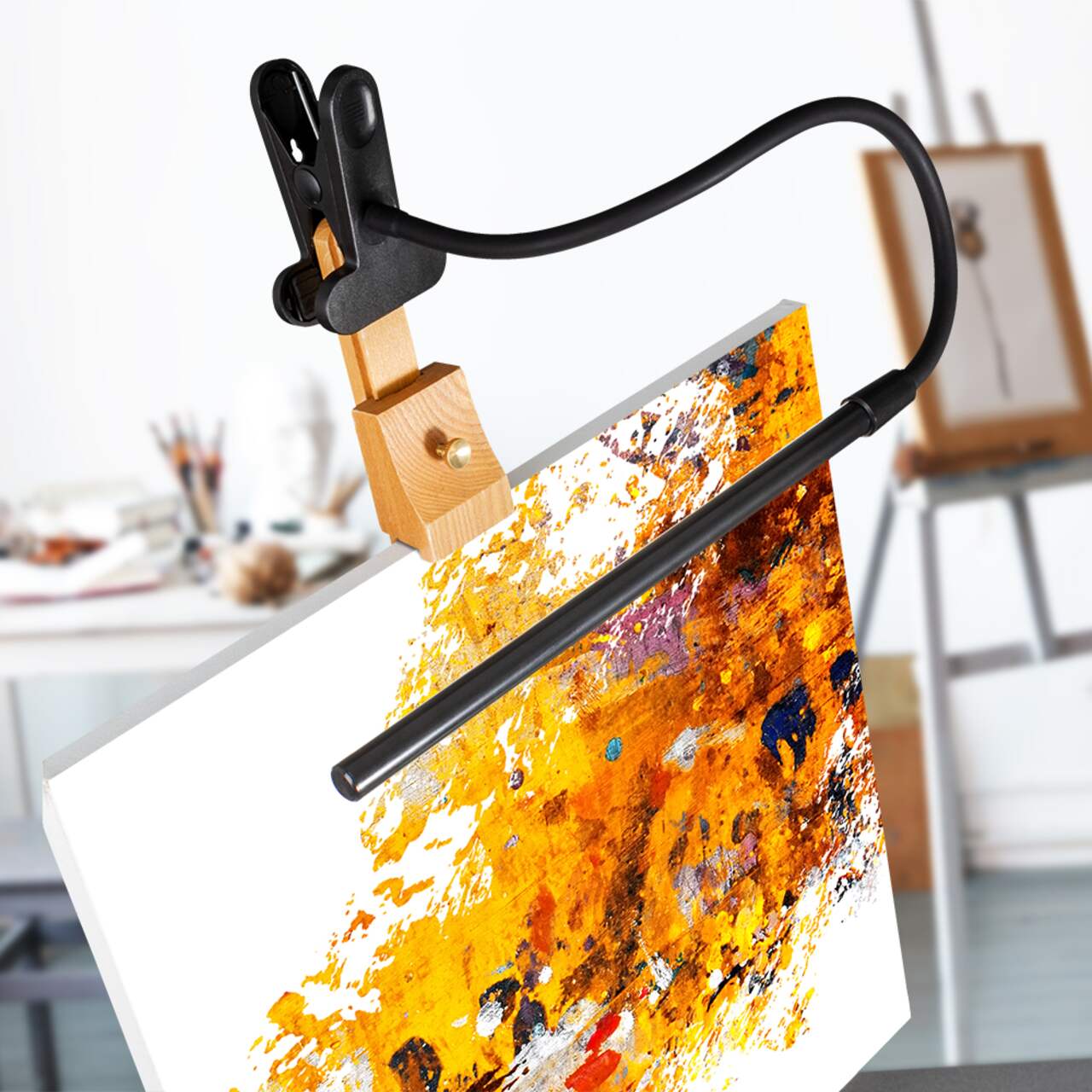 Clamp light best sale for easel