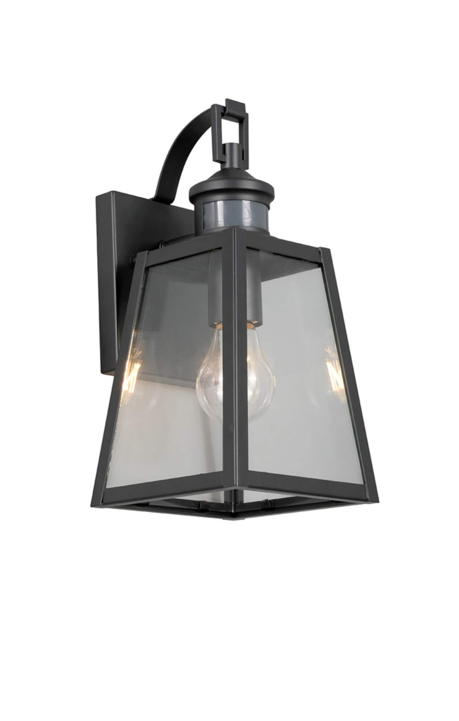 NOMA Belmont Motion Sensor Outdoor Down Light, Matte Black Front_Three_Fourths_Angled_Right