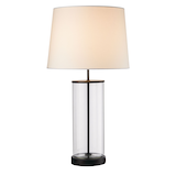 CANVAS Fillable Table Lamp with USB Port, 26-in, Matte Black Front_Flat