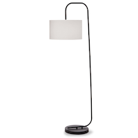 CANVAS "C" Floor Lamp, Matte Black