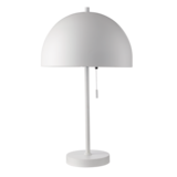 CANVAS Mushroom Table Lamp, Matte White Front_Flat