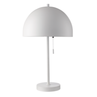 CANVAS Mushroom Table Lamp, Matte White Front_Flat