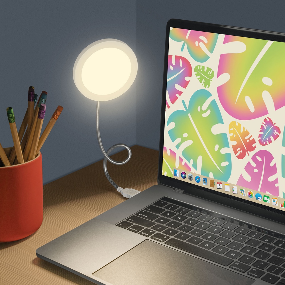 Lampe USB Merkury articulée, blanc Canadian Tire