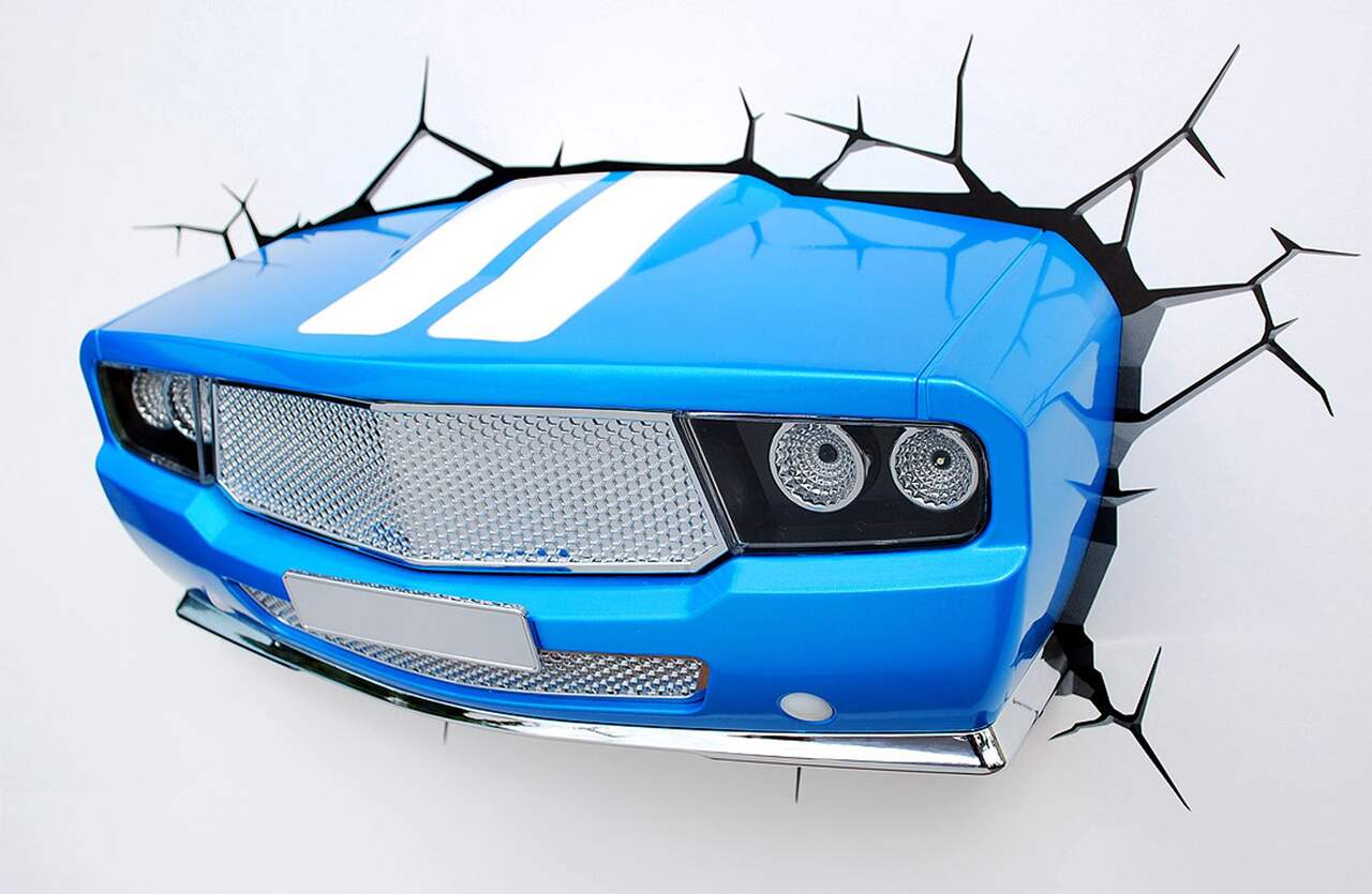 Veilleuse voiture musclée 3D