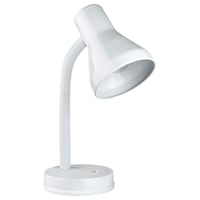 For Living Classic Desk Lamp, 14-in, White Front_Angled_Right