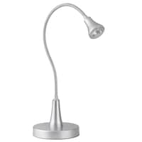 Gooseneck LED Desk Lamp, 19½-in, Silver