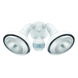 NOMA Halogen 180 Degree Outdoor Motion Sensor Light, Weather-Resistant, White Front_Elevated