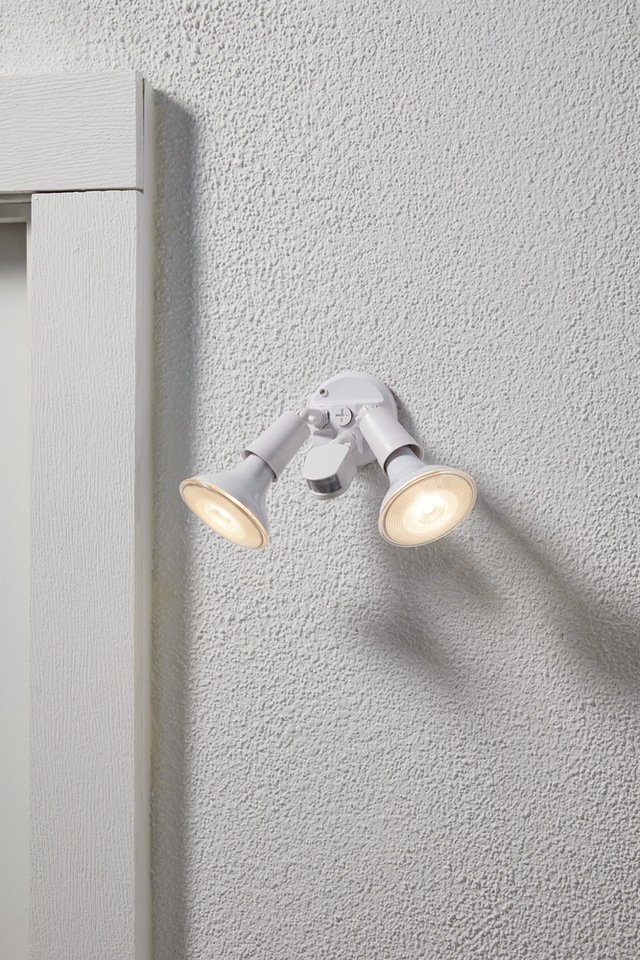 NOMA Aluminum Halogen 110 Degree Outdoor Motion Sensor Light, Weather