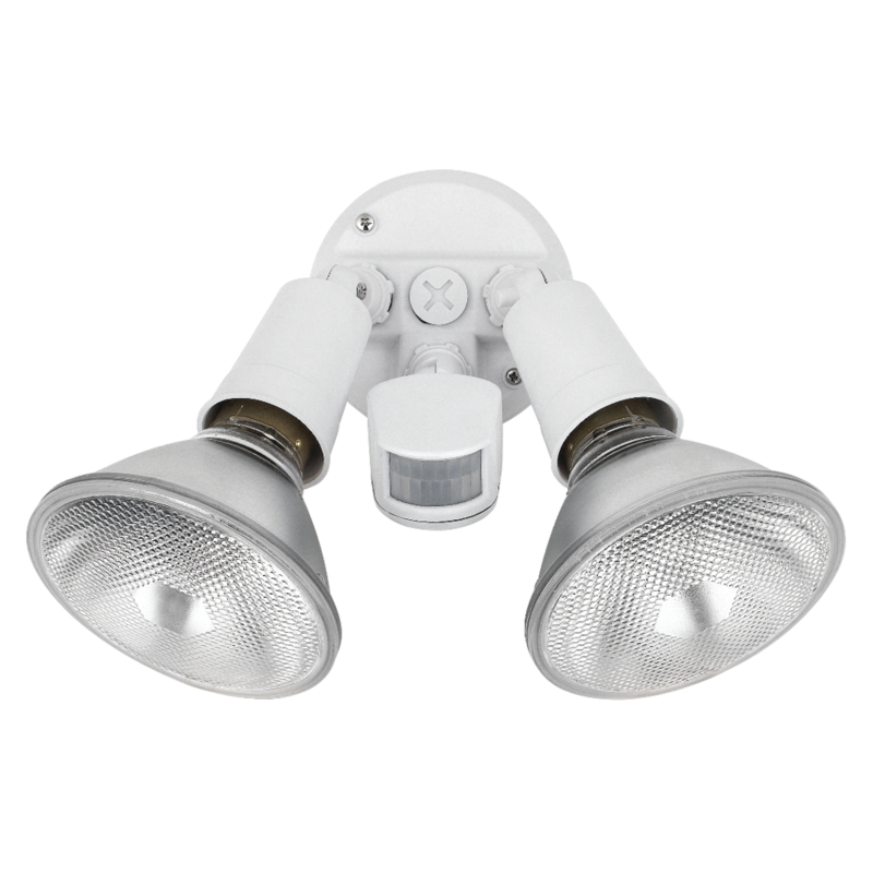 NOMA Aluminum Halogen 110 Degree Outdoor Motion Sensor Light, Weather