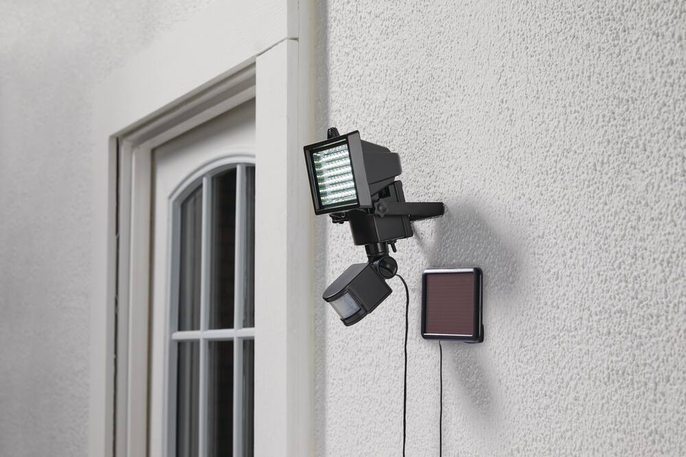 noma 180 degree led solar motion sensor light